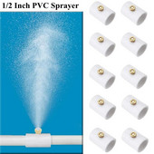 5 ~ 15 buc. Pulverizator din PVC pentru grădină de legume, curte, udare, țeavă din PVC, sistem de aburire, poate DIY, țeavă de concatenare, duze de pulverizare de apă