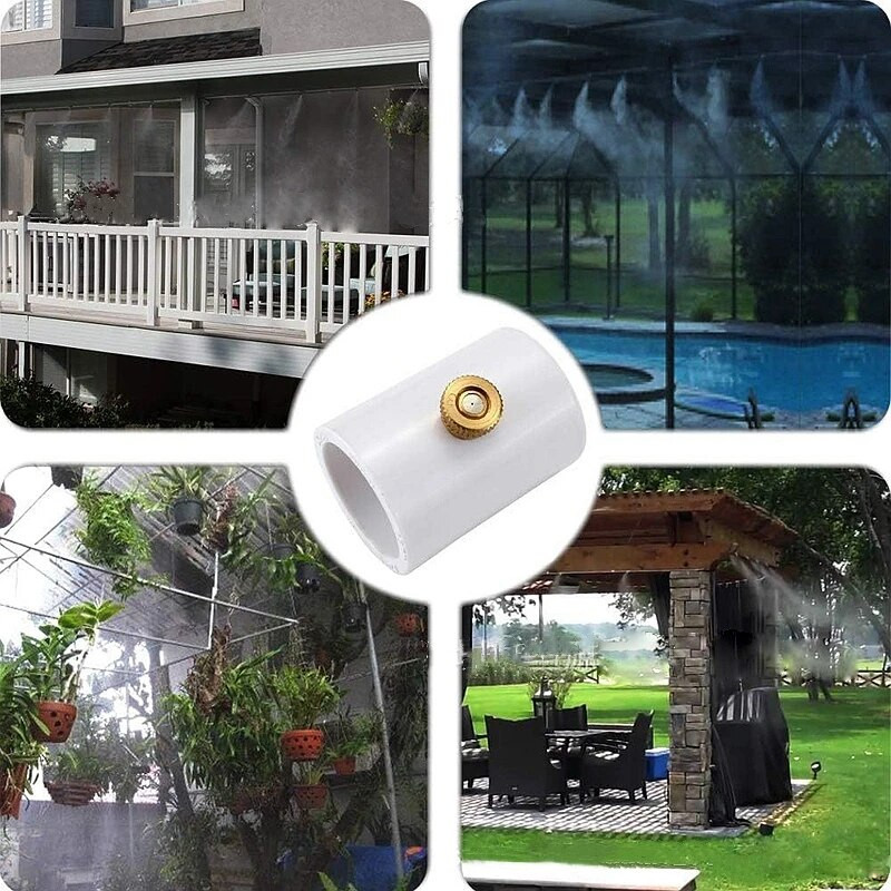 5 ~ 15 buc. Pulverizator din PVC pentru grădină de legume, curte, udare, țeavă din PVC, sistem de aburire, poate DIY, țeavă de concatenare, duze de pulverizare de apă