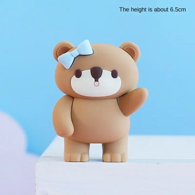 Decoratiuni pentru tort de aniversare, drăguț, roz, urs albastru, bile de tren, inserare, pentru tort, băiat, fată, 1-a aniversare, pentru baby shower