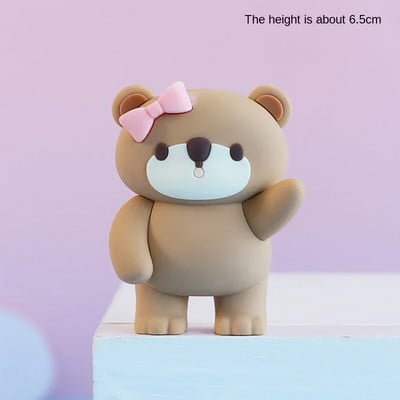 Decoratiuni pentru tort de aniversare, drăguț, roz, urs albastru, bile de tren, inserare, pentru tort, băiat, fată, 1-a aniversare, pentru baby shower