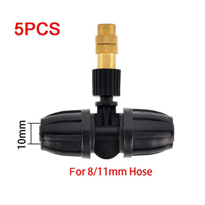 5 tk 8 tüüpi mikrotilgakastmist, udu messingist düüs aiapihusti jahutusosad vasest sprinkler koos pistikuga