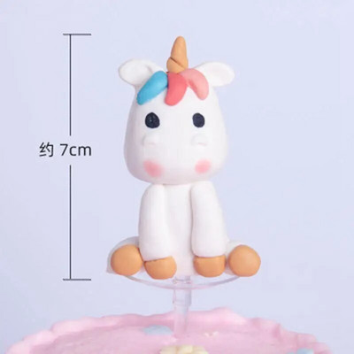 Decorat pentru tort cu balon din spumă, cu culori de bomboane, unicorn, curcubeu, cadou pentru copii, cadou pentru baby shower, nuntă, coacere, pentru tort