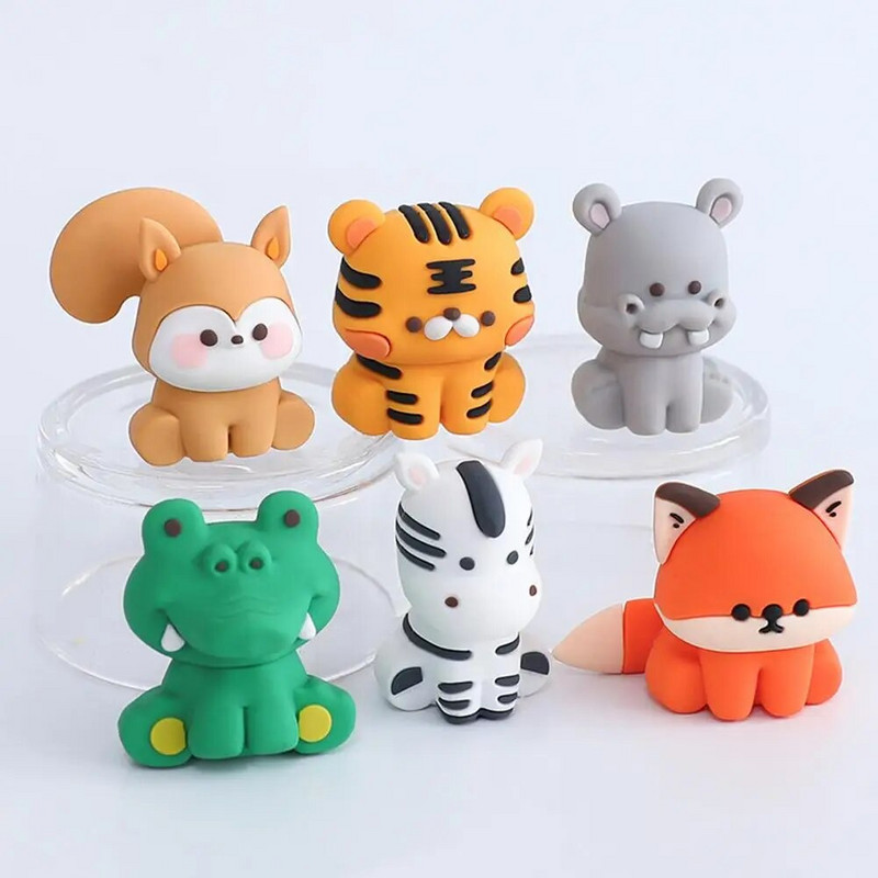 Erdei állat torta topper trópusi dzsungel szafari oroszlán elefánt zsiráf majom tortadísz első születésnapi parti aranyos ajándék