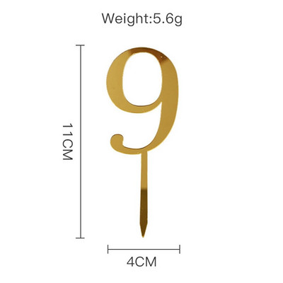 10 vienetų torto puošmenos nuo 0 iki 9 metų aukso numerių gimtadienio torto puošmena 0-9 numerių torto puošmena gimtadienio vakarėliams