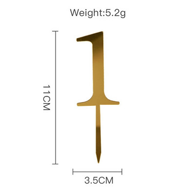 10 vienetų torto puošmenos nuo 0 iki 9 metų aukso numerių gimtadienio torto puošmena 0-9 numerių torto puošmena gimtadienio vakarėliams