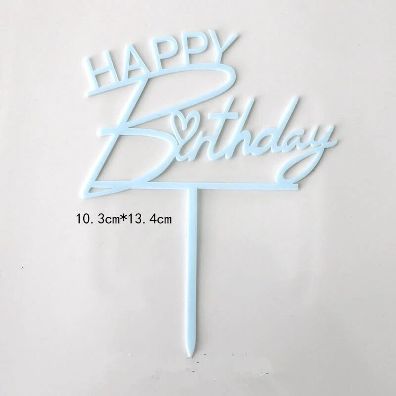 10 tk. Uus kuldne palju õnne sünnipäevaks mõeldud koogipea, kuldne must akrüül, laste sünnipäevapeo kook, magustoidukaunistus, kingitus beebiõhtul