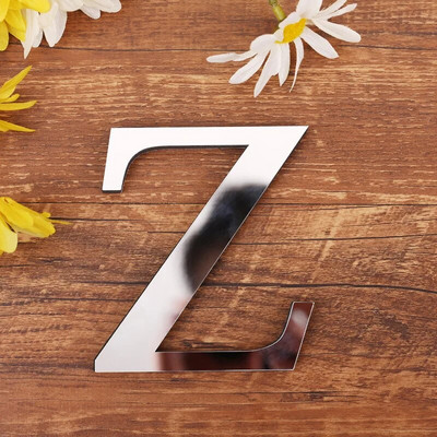 3D DIY akrüül inglise tähtedega seinakleebis Isikupärastatud nimi Isekleepuvad peeglikleebised pulmade sünnipäevaks kodukaunistuseks