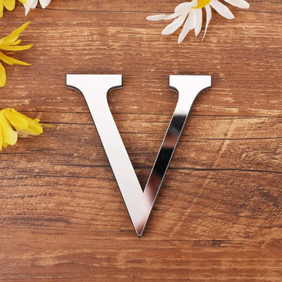 3D DIY akrüül inglise tähtedega seinakleebis Isikupärastatud nimi Isekleepuvad peeglikleebised pulmade sünnipäevaks kodukaunistuseks