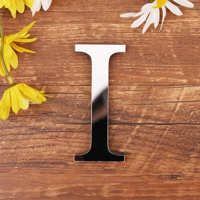 3D DIY akrüül inglise tähtedega seinakleebis Isikupärastatud nimi Isekleepuvad peeglikleebised pulmade sünnipäevaks kodukaunistuseks