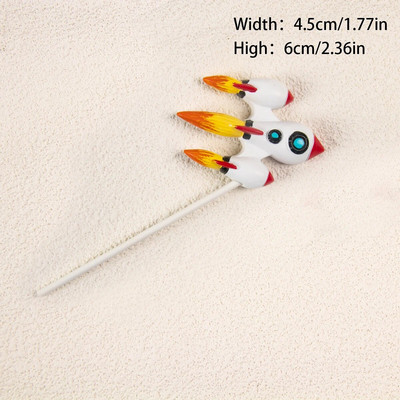 Svemirski vrhovi za torte Svemirski svemir Figurice astronauta Planet Raketa Umetak za tortu Potrepštine za dječju rođendansku zabavu Baby Shower