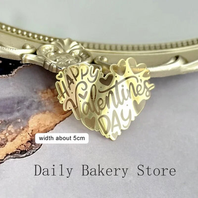 10 tk/komplekt Head sõbrapäeva tassikoogi pealistükid Stiil Armastus Südamemärgistus Akrüülist koogipealne Pulmapeo Magustoidu kaunistus