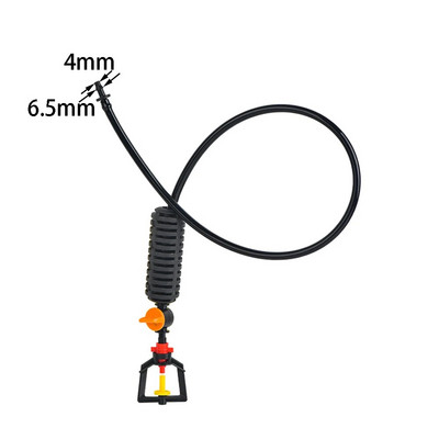 Rippuv uduotsik veeudu sprinkleri niisutussüsteem 5/7 suunaga reguleeritav pihustikomplekt kasvuhoone niisutamiseks