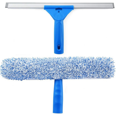 35cm Window Cleaning Combo - Squeegee & Microfiber Window Washer,Shower Squeegees Window Glass