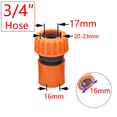 Brzi priključak za vrtno crijevo 1/2 3/4 1 inčni spojnik cijevi Zaustavni priključak za vodu 32/20/16 mm Popravak sustava za navodnjavanje