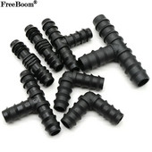 10 tk kasvuhoone PE toru 16 20 25 mm tee sirge küünarnuki pistik kastmistoru liitmik mikropihusti niisutustarvikud