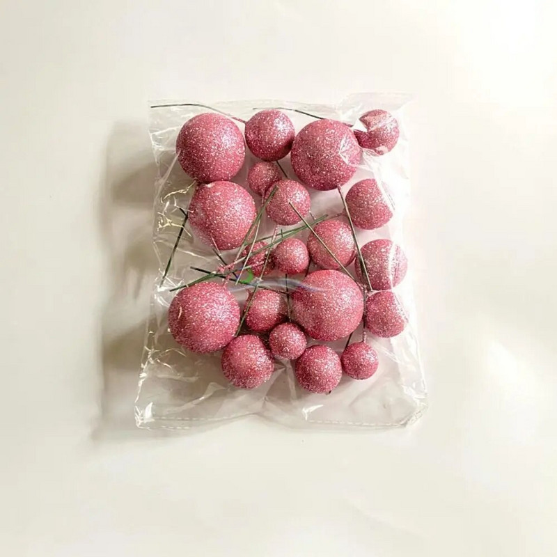 20 TK tordipallide komplekt 2 cm–4 cm sfäärid, meisterdage sünnipäevatordi segatud kunstpallid, kaunistus peoks, tähistage särapalle
