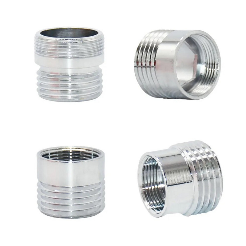 Sárgaréz 1/2 x M16 M18 M20 M22 M24 M28 menetes csatlakozó Ezüst csaptelep csatlakozások víztisztító tartozék konyhai vízcsap adapter