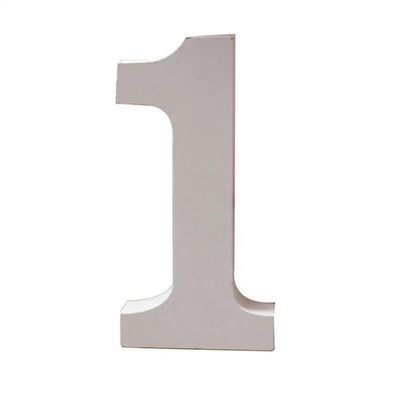 Decor Wedding 1PC Wood Craft 0-9 White Wooden Numbers Party Ornaments Hotel Home Photo Props Number Ξύλινο Στολίδι