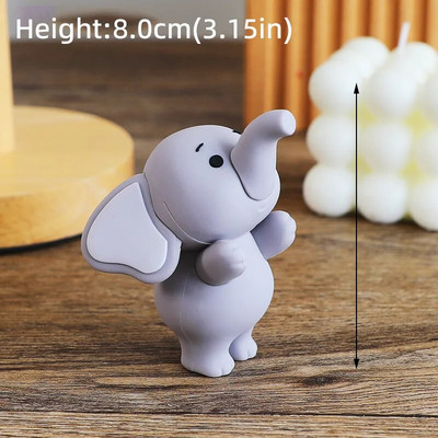 Baby Elephant Cake Topper Baby Shower Elevandikoogi kaunistamiseks lastele 2. 1. sünnipäeva peo kaunistus Poiss Tüdruk Sugu paljastamine