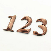 5 cm majanumbri kleebise silt Numbriline ukseplaat tahvel sahtli silt Plaat Hotelli koduaadress Ukse silt pronks plastik 0-9