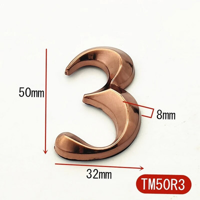 5 cm majanumbri kleebise silt Numbriline ukseplaat tahvel sahtli silt Plaat Hotelli koduaadress Ukse silt pronks plastik 0-9