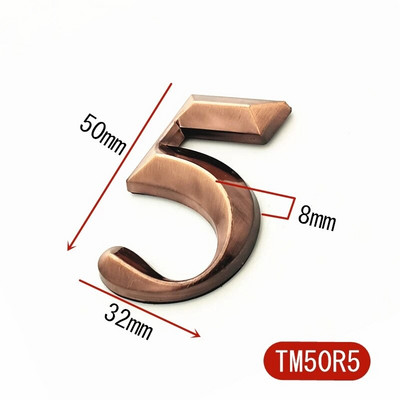 5 cm majanumbri kleebise silt Numbriline ukseplaat tahvel sahtli silt Plaat Hotelli koduaadress Ukse silt pronks plastik 0-9