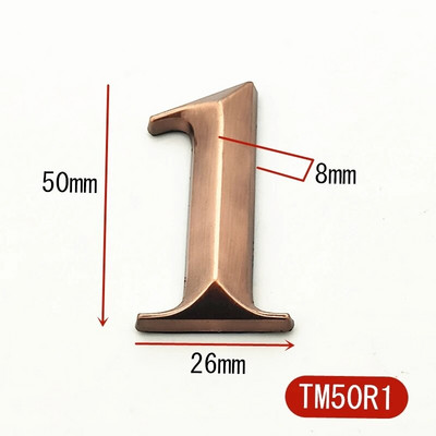 5 cm majanumbri kleebise silt Numbriline ukseplaat tahvel sahtli silt Plaat Hotelli koduaadress Ukse silt pronks plastik 0-9