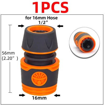 1/2" 3/4" 1" kerti autós tömlő gyorscsatlakozók javítása Sérült szivárgó vízcső adapter PE csőszerelvény öntözőcsövek csatlakozásai