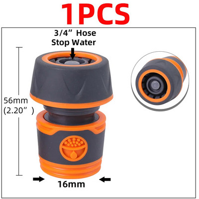 1/2" 3/4" 1" kerti autós tömlő gyorscsatlakozók javítása Sérült szivárgó vízcső adapter PE csőszerelvény öntözőcsövek csatlakozásai