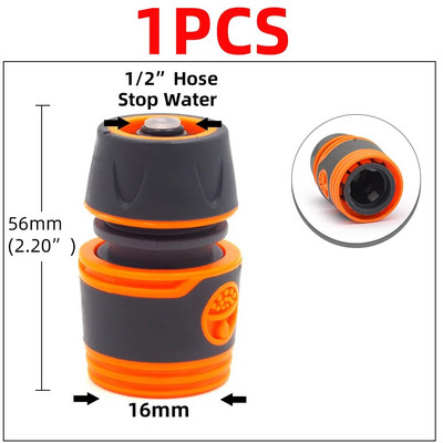 1/2" 3/4" 1" kerti autós tömlő gyorscsatlakozók javítása Sérült szivárgó vízcső adapter PE csőszerelvény öntözőcsövek csatlakozásai