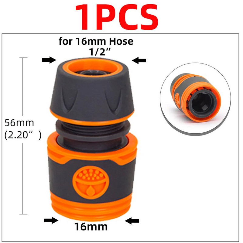 1/2" 3/4" 1" kerti autós tömlő gyorscsatlakozók javítása Sérült szivárgó vízcső adapter PE csőszerelvény öntözőcsövek csatlakozásai