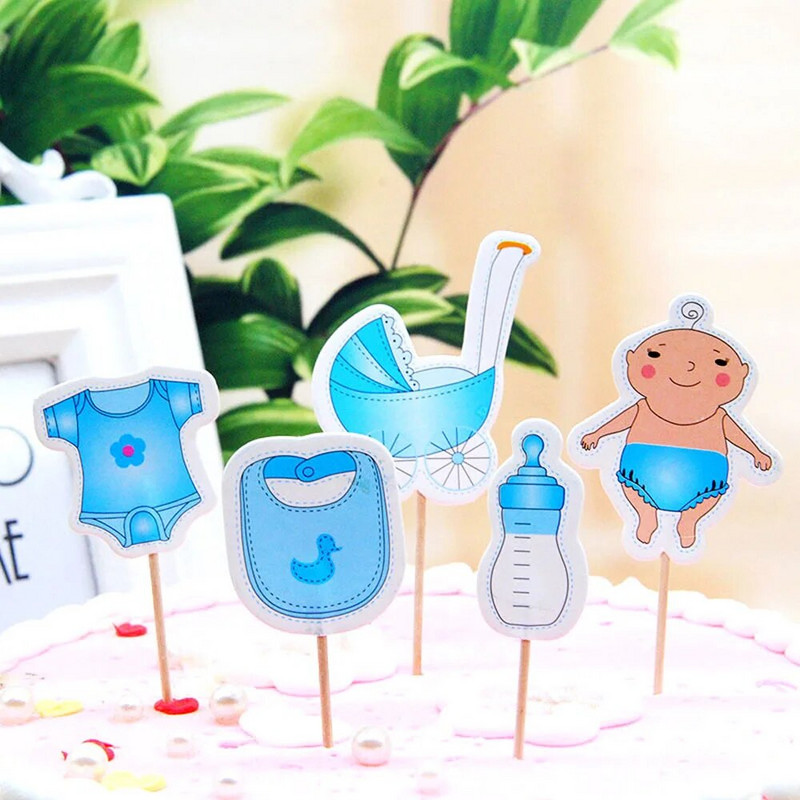 18/12/20 tk Baby Shower Cupcake Toppers Poiss Tüdruk See on poiss See on tüdruk Koogivalik Sugu Avalda Babyshower peotarbed