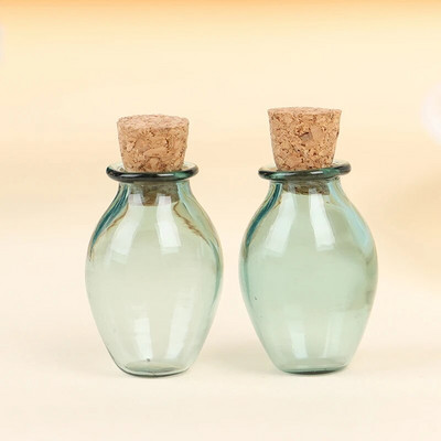 2 komada 9 boja Mini staklene boce u boji Slatke boce s plutom Male bočice na dar Sićušne staklenke Bočice Dekoracija doma