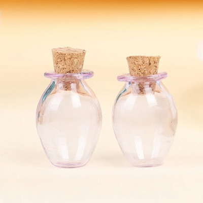 2 komada 9 boja Mini staklene boce u boji Slatke boce s plutom Male bočice na dar Sićušne staklenke Bočice Dekoracija doma