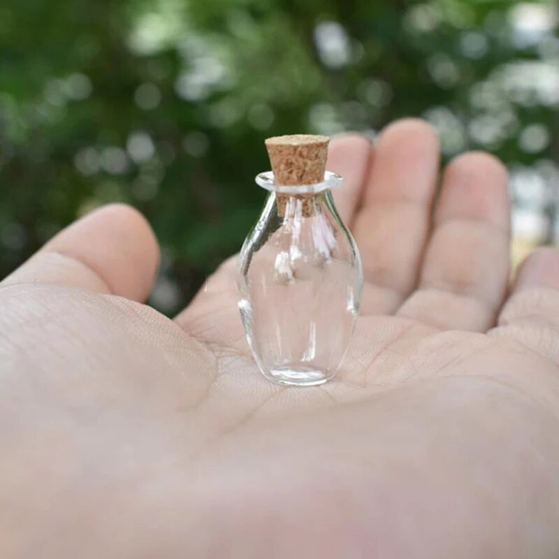 2 komada 9 boja Mini staklene boce u boji Slatke boce s plutom Male bočice na dar Sićušne staklenke Bočice Dekoracija doma