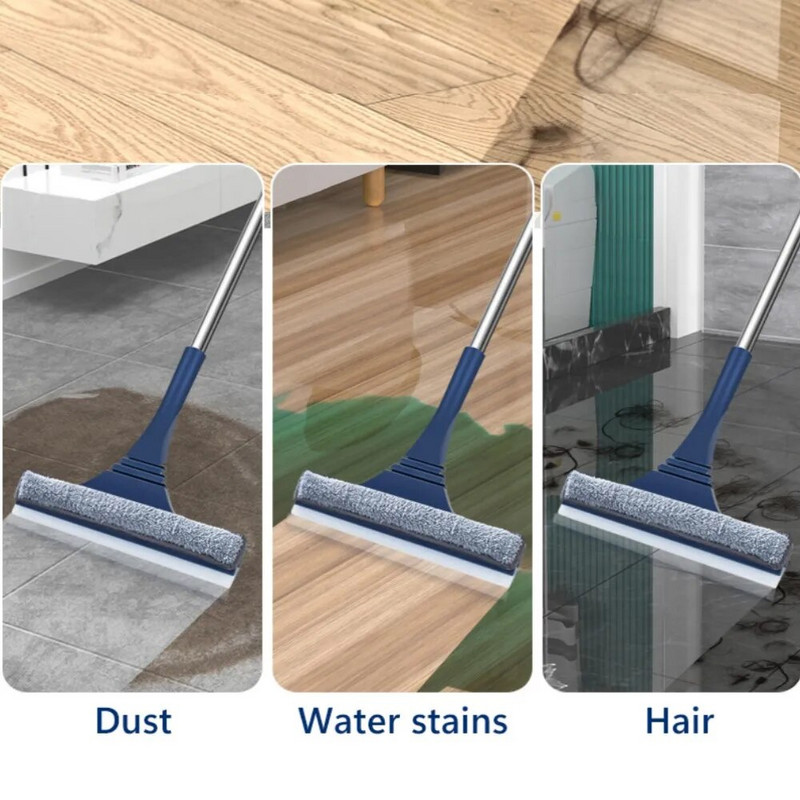 2-ühes aknavõrguga ekraanihari Aknapuhastusvahend Magic Broom-puhasti teleskoop-pika käepidemega aknamopi kaabitsa puhastustööriist