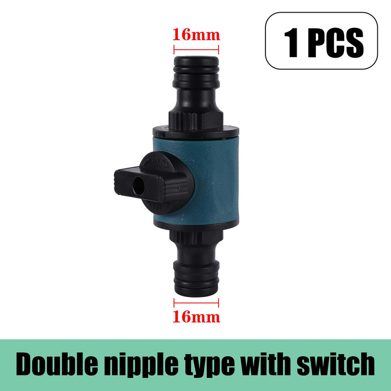 Ventil s navojem od 3/4" s priključkom za nazuvicu od 16 mm Zaporni ventil za vrtno crijevo Adapter za preusmjernu slavinu za autopraonicu Zalijevanje vrta