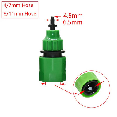 Vrtna slavina 1/4" crijevo Brzi priključak 4/7 8/11 16 mm Zupčasti spoj cijevi za vodu 1/2" 1" 3/4" Muški ženski navoj Adapter za navodnjavanje kap po kap