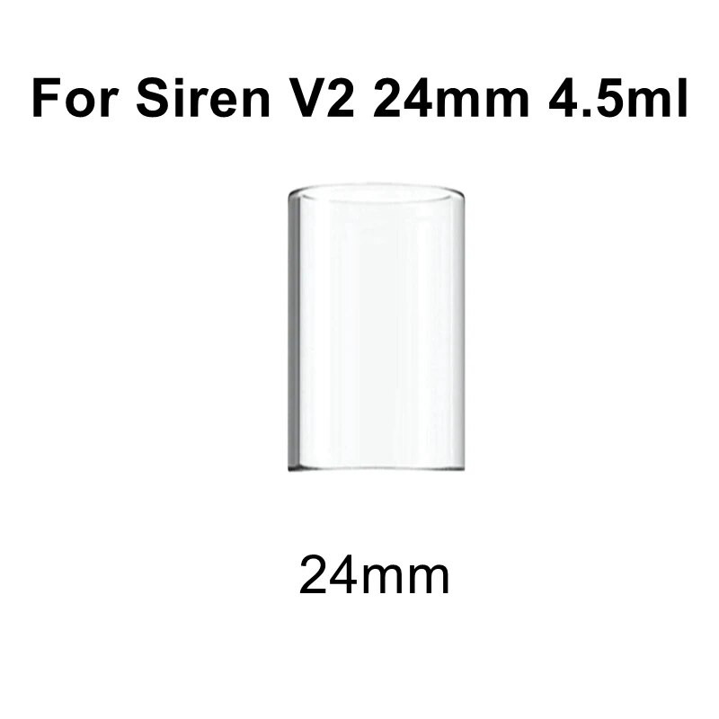 Rezerves rotājumu stikls Digiflavor Siren 2 22mm-2ml / 24mm-4.5ml versija Universālie stikla ornamentu piederumi