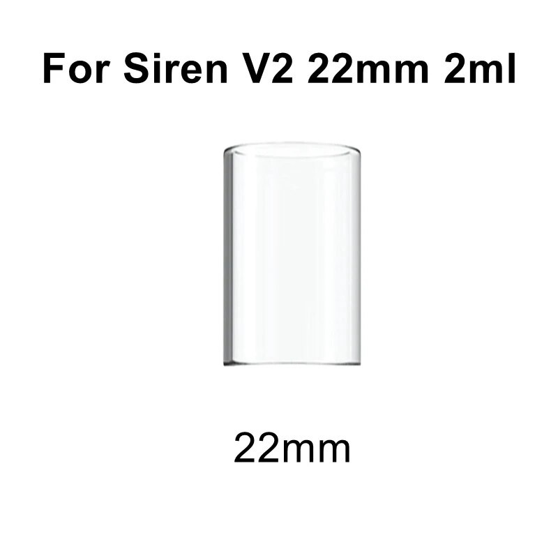 Rezerves rotājumu stikls Digiflavor Siren 2 22mm-2ml / 24mm-4.5ml versija Universālie stikla ornamentu piederumi
