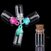 Soovipudelid korgikork Mini väike triivpudel klaaspurgid kaunistussõnumid viaalid kaunistused meisterdamise konteinerid