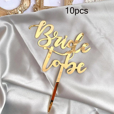 10db OH Baby Boldog születésnapi tortafedő akril arany menyasszony esküvői cupcake fedőként születésnapi tortadíszekhez