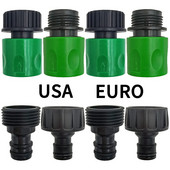 Gyorscsatlakozó mellbimbó EURO USA 3/4 hüvelykes apa menetes tömlő csőadapter kerti csövekhez csepegtető öntözőrendszerhez