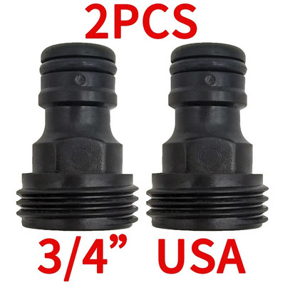 Gyorscsatlakozó mellbimbó EURO USA 3/4 hüvelykes apa menetes tömlő csőadapter kerti csövekhez csepegtető öntözőrendszerhez