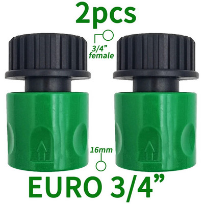 Gyorscsatlakozó mellbimbó EURO USA 3/4 hüvelykes apa menetes tömlő csőadapter kerti csövekhez csepegtető öntözőrendszerhez