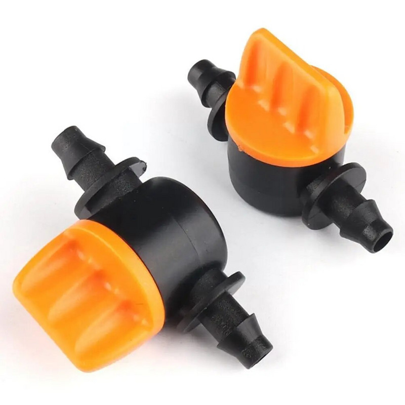 20KOM Ventil za navodnjavanje kapanjem 4/7MM Prekidač za navodnjavanje kapanjem, 4MM PVC cijev Mini ventil za navodnjavanje kapanjem za vrt staklenika Zakon F7G9