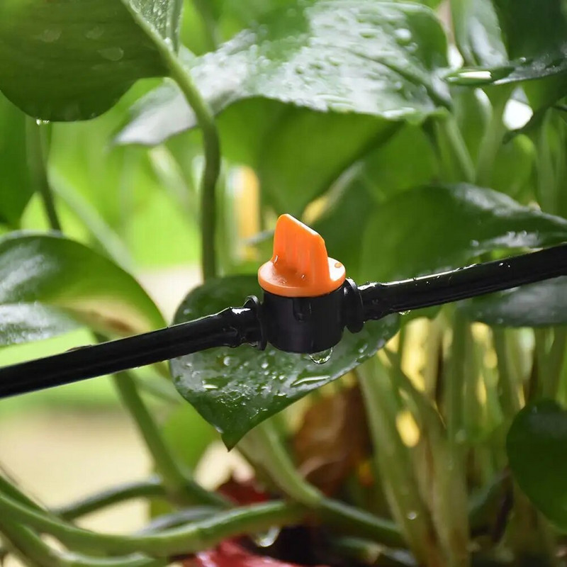 20KOM Ventil za navodnjavanje kapanjem 4/7MM Prekidač za navodnjavanje kapanjem, 4MM PVC cijev Mini ventil za navodnjavanje kapanjem za vrt staklenika Zakon F7G9