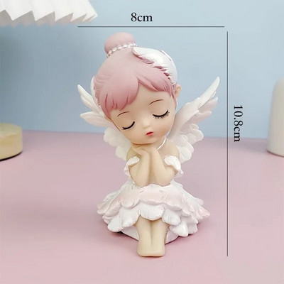 Vilinski vrh torte Anđeoski ukrasi za torte Party Cvijet Vilinska figurica Ukrasi za pečenje Svadbeni pokloni Dekoracije za rođendan djevojaka