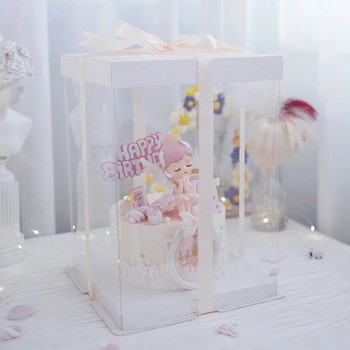 Angel Wing Cake Topper Κοριτσάκι Διακόσμηση γενεθλίων 1 έτους Princess Fairy Cake Baking Παιδική ντεκό βάπτισης γενεθλίων