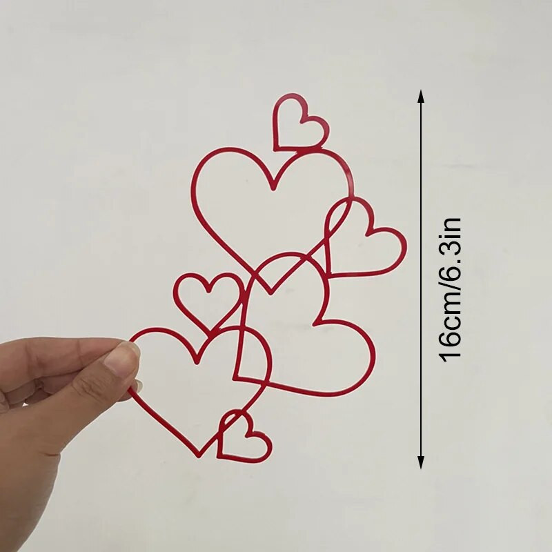 Südamete pulmakoogi pealistükk Kuldne Hõbedane Armastus Akrüültordikaunistus Sõbrapäeva magustoidupeo Koogikaunistustarvikud